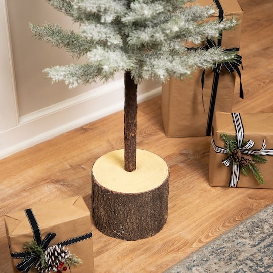 Northlight 4.5ft. Unlit Slim Flocked Norfolk Pine Artificial Christmas Tree